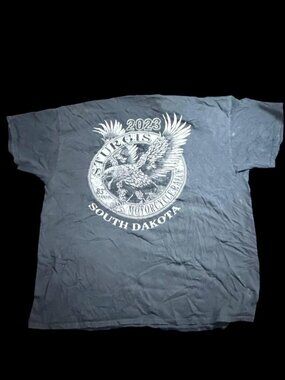 2023 Sturgis Motorcycle Rally T-Shirt | Eagle Graphic | Men's 3XL Biker Tee